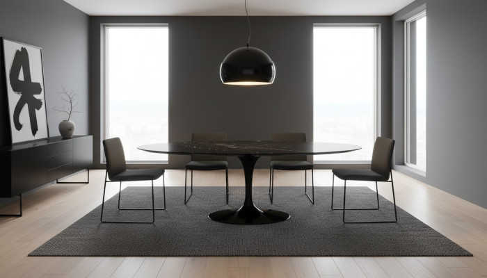 Eetkamermeubelen Eettafel Zwart Tafel Ontwerp Tafels Luxe Meubelen Rond Nieuw