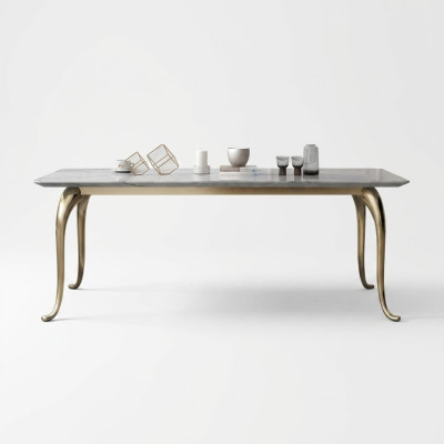 Moderne luxueuze eettafel Ontwerper Rechthoekige keukentafel Eetkamer meubels Tafel