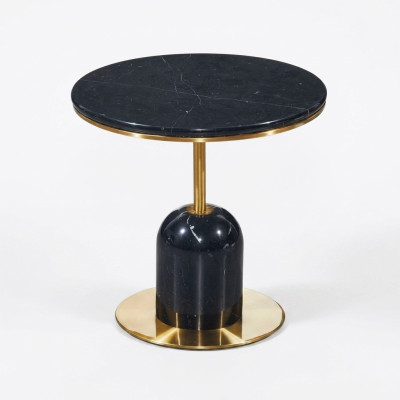 Ronde woonkamersalontafel Zwarte banktafel Luxe salontafel Tafel