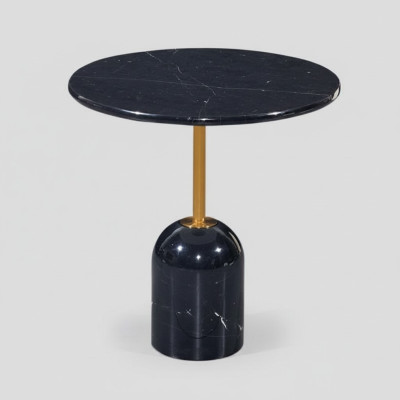 Zwarte bijzettafel Woonkamer Tafels Modern Rond Design Console Tafel