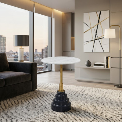 Beistelltische Woonkamer Rond Hoogwaardig Modern luxe Salontafel Marmer