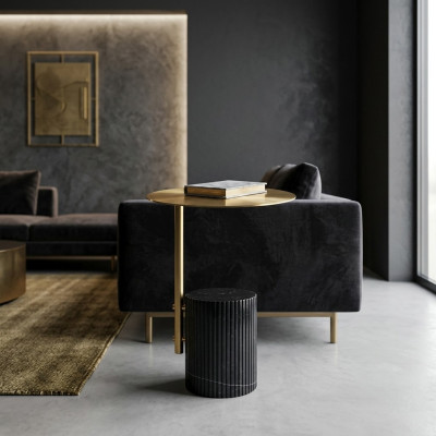 Bijzettafels woonkamer Rond Hoogwaardig Modern luxe Salontafel Metaal