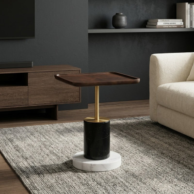 Designer bijzettafel salontafel woonkamer meubelen koffietafel marmeren tafel.