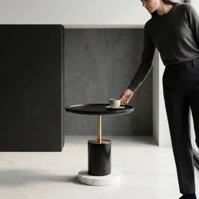 Ontwerper Ronde Koffietafel Luxe Bijzettafels Woonkamertafel Meubels