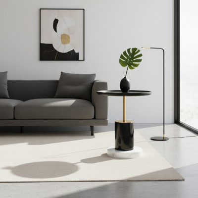 Ontwerper Ronde Koffietafel Luxe Bijzettafels Woonkamertafel Meubels