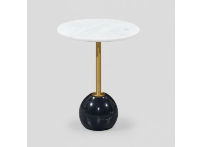 Zwart-wit bijzettafel marmer meubelontwerper woonkamer salontafels.