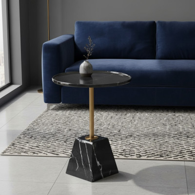 Zwarte bijzettafel, designer bijzettafels, stijlvolle salontafels