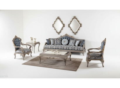 Sofaset 3+1+1 zits Luxe meubels Sofaset bank bank stoffering 3-delig Nieuw