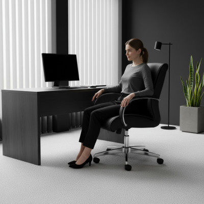 Luxe Gamingstoel Zwart Directiebureaustoel Draaistoel Kantoorstoel Stoelen