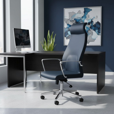 Moderne kunstlederen draaistoel zwart, bureaustoel, gamestoel, bureaustoelen.