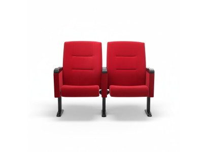 Art Deco fauteuil bankstoel 1-zits voor theaterontwerp Luxe Rood Textiel Nieuw