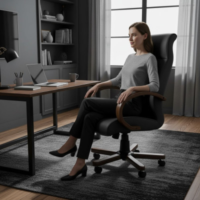 Computerstoelen, directiestoel, fauteuils, kunstlederen bekleding, kantoorstoel, draaistoel, nieuw.