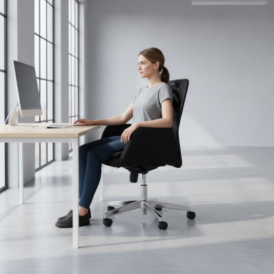 Fauteuil Textiel Bekleding Draaibaar Computerstoelen Meubels Kantoorstoel Directiestoel