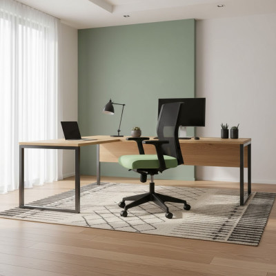 Bureaustoelen Luxe Groene gestoffeerde bureaustoelen Meubels Directiestoel