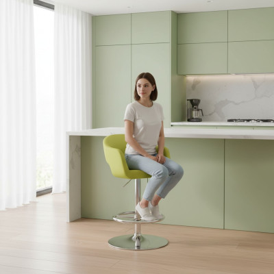 Barstoel barkruk Groen textiel ontwerp Barkrukken Bar kruk stoelen Nieuw