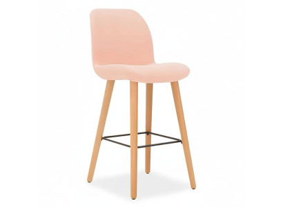 Moderne roze stoel designer barkruk hout stijlvol luxe meubels kruk nieuw