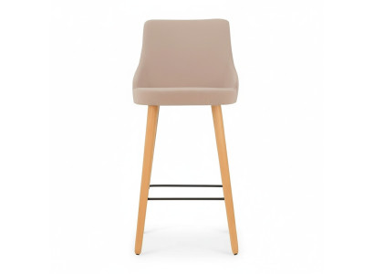 Moderne Barkruk Stoel Designer Houten Eetkamerstoel Kruk Beige Nieuw