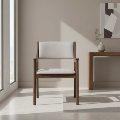 Eetkamerstoelen Grijze éénzitter Stijlvolle stoel Luxe designmeubels