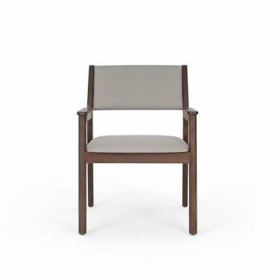 Eetkamerstoelen Grijze éénzitter Stijlvolle stoel Luxe designmeubels