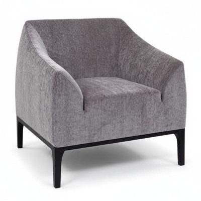 Grijze woonkamer fauteuil Gestoffeerde fauteuil Eenzitter Moderne relaxfauteuil