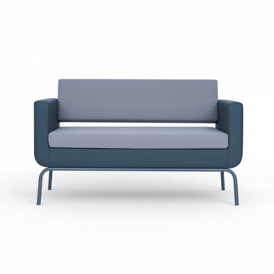 Grijze gestoffeerde bank Designer 3-zits imitatieleer bankstel Modern Nieuw