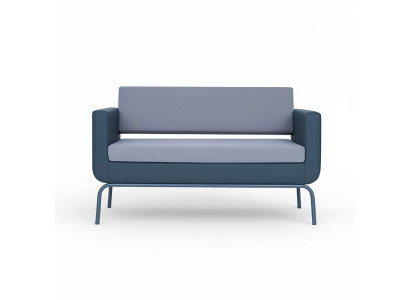 Grijze gestoffeerde bank Designer 3-zits imitatieleer bankstel Modern Nieuw
