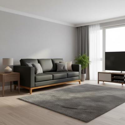 Zwarte kantoorbank Designer 3-zits bank Woonkamer 3-zits bankstel