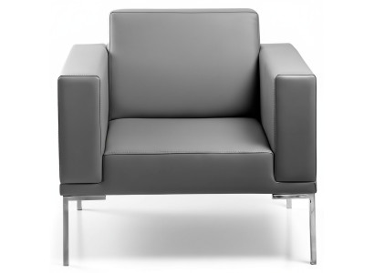 Grijze televisiestoel Ontwerper lounge fauteuil Fauteuil Relax éénzitter
