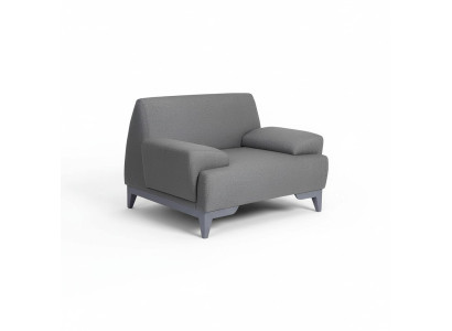 Grijze design fauteuil Moderne woonkamer 1-zits relax fauteuil