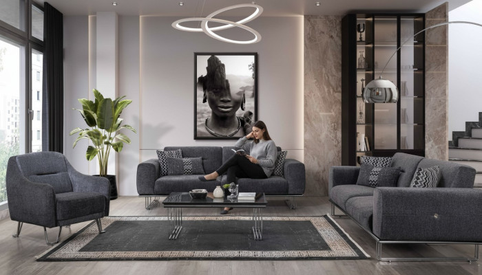 Bankstel 3+3+1 zits Woonkamer compleet bankstellen set Modern set Salontafel
