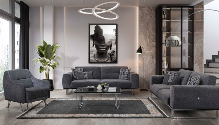 Bankstel 3+3+1 zits Woonkamer compleet bankstellen set Modern set Salontafel