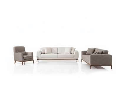 Bankstel Bank Luxe 2x Banken 3-Zits 1-Zits Modern 3-delig Set Modern