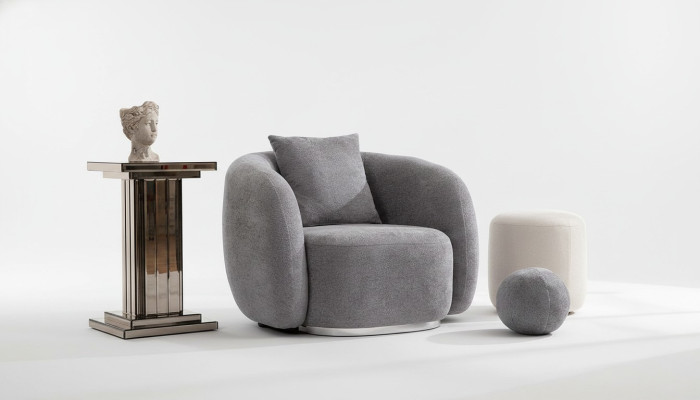 Stoel Ontwerp Bank Bank Zits Textiel Lounge Club Bekleding Luxe Zit Ontspannen