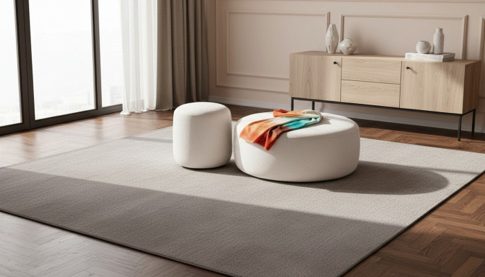 Luxe gestoffeerde kruk Ronde kruk Zitmeubilair Designer Stijlvol meubilair