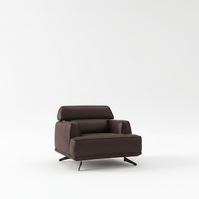 Ontwerper Bruine fauteuil gestoffeerde lounge-stoel Woonkamer meubels