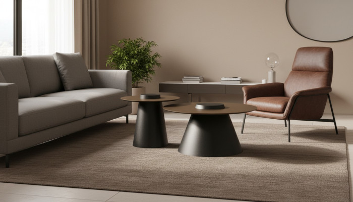 Moderne salontafel 2x koffietafel bijzettafel ontwerper tafel tafels Nieuw