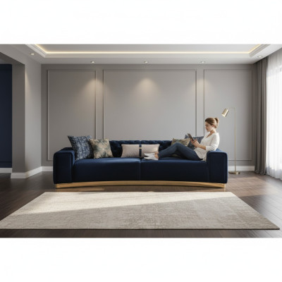 Bankstel 4-zits bankstel stof zitting luxe design bankstellen Modern