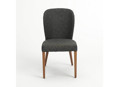 Grijze moderne houten stoel gestoffeerde fauteuils designer fauteuil met één zitplaats