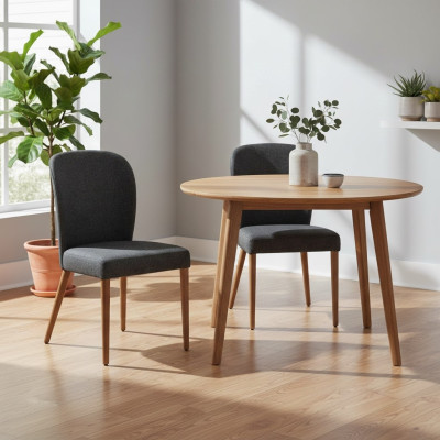 Moderne houten 2x stoelen luxe gestoffeerde designstoel fauteuil nieuw fauteuil gestoffeerd