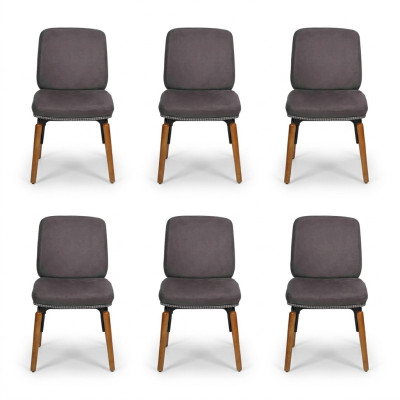 Ontwerp 6x stoelenset fauteuil stoel groep gastronomie nieuw eetkamer keuken groepen