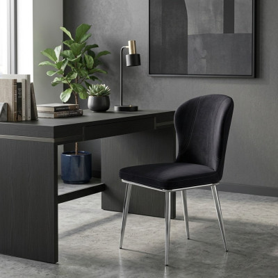 Groep Set 4x Stoel Stoel Ontwerp Stof Beklede Stoelen Eetkamer Textiel