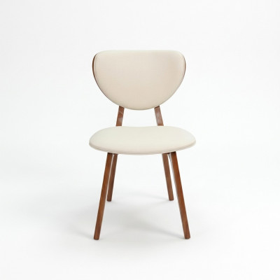 Moderne eetkamerstoel Wit 4x Stoelen Houten stoel Eenpersoonsstoelen nieuw