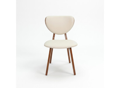 Moderne eetkamerstoel Wit 4x Stoelen Houten stoel Eenpersoonsstoelen nieuw