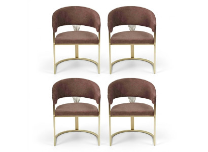 Ontwerp leunfauteuil loungeset compleet modern set Nieuw 4x stoelen stoel bekleding
