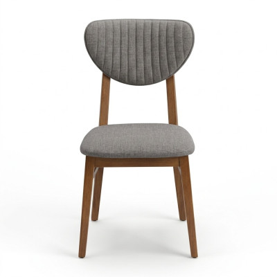 Bruine houten stoel Ontwerper gestoffeerde stoelen Luxe eetkamer zitmeubels
