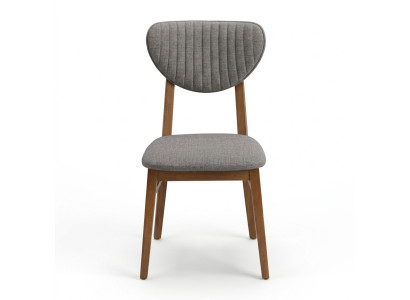 Bruine houten stoel Ontwerper gestoffeerde stoelen Luxe eetkamer zitmeubels