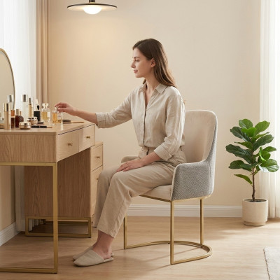 Moderne gestoffeerde stoel 4x stoelen Eetkamerstoel Hoogwaardige keukenstoel Meerkleurig.
