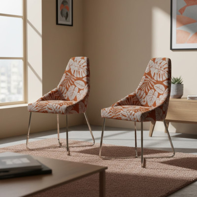 Eetkamerstoel Keukenstoel 2x stoelen Armstoel Luxe Multicolor Modern Eetkamer