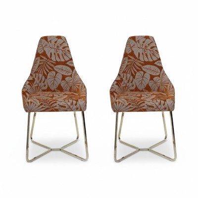 Eetkamerstoel Keukenstoel 2x stoelen Armstoel Luxe Multicolor Modern Eetkamer