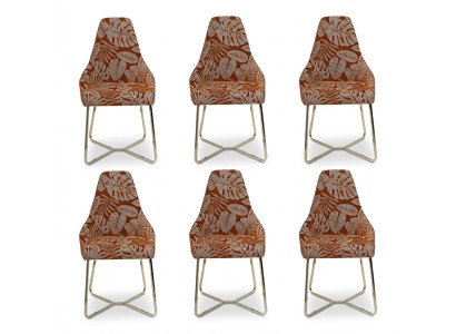 Moderne eetkamerstoel Keukenstoel Set van 6 stoelen Armstoel Luxe Multicolor